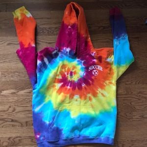Tie dye soccer sweatshirt